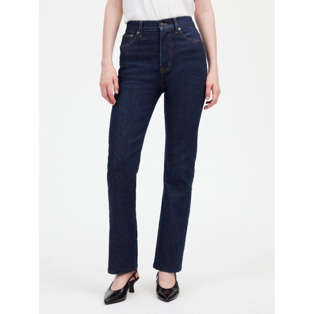 Madewell '90s Straight Jeans Blue Norman Wash Comfort Stretch Women's Size 24